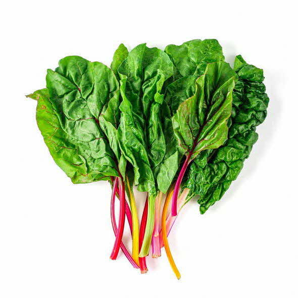 Healthy leafy greens chard