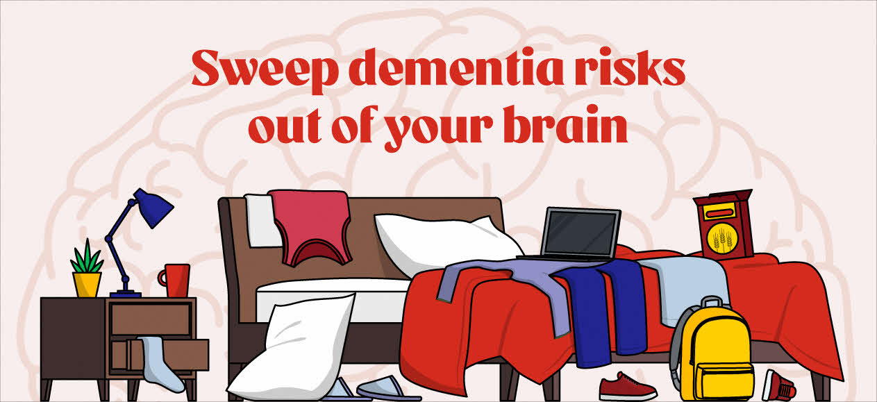 Declutter your brain to sweep dementia away