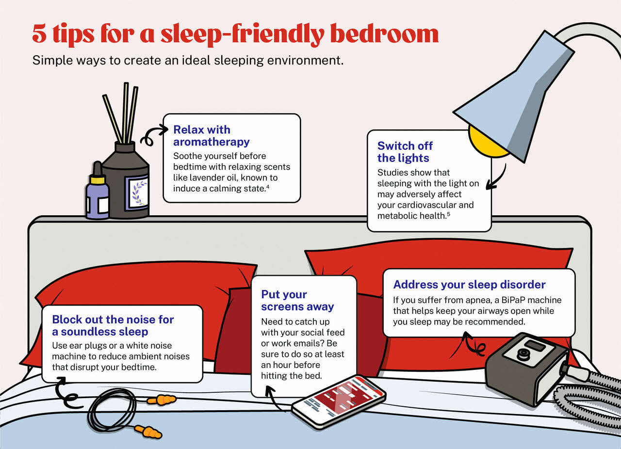 5 tips for a sleep-friendly bedroom