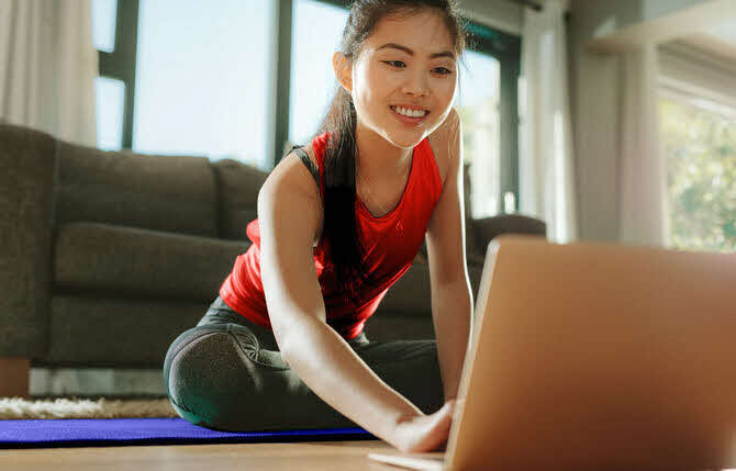 Online workouts with Get Active