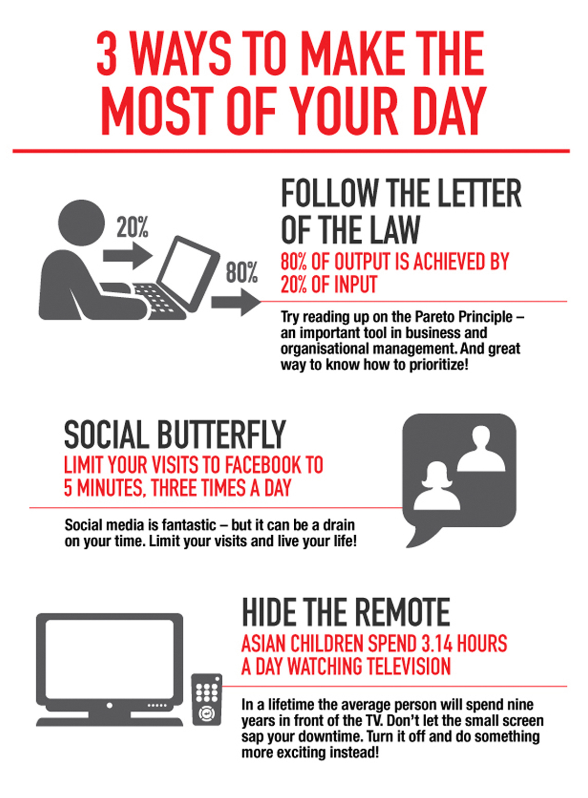 3 ways to optimise your day