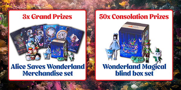 Alice Saves Wonderland contest prizes